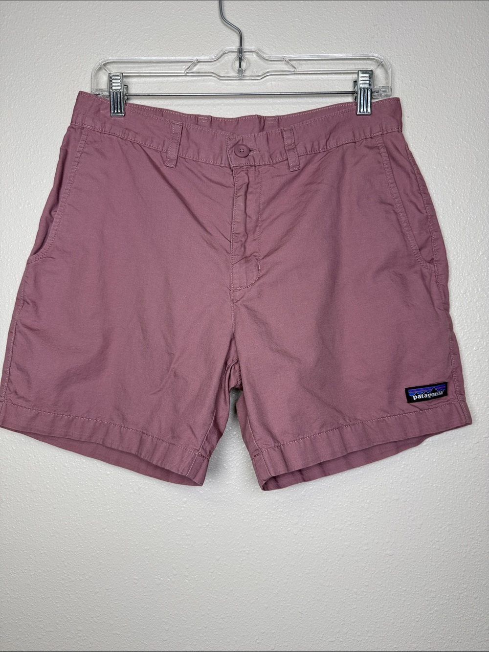 Patagonia All-Wear Shorts Men’s 30 Pink Organic Cotton Hemp Chino 6 Inseam Flaws